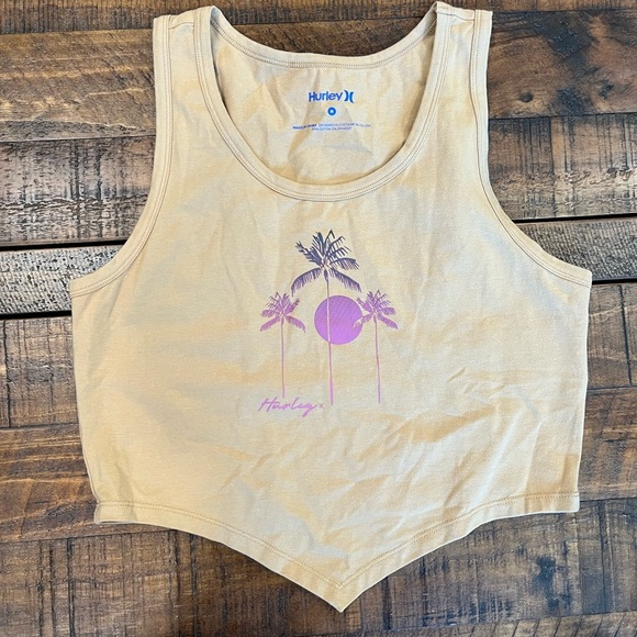 Hurley Tops - Hurley Beige Sleeveless Top
